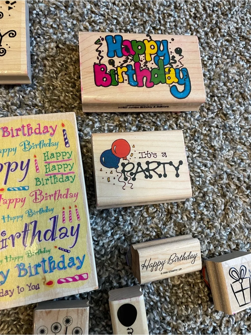 Stampin' Up! Birthday Stamps